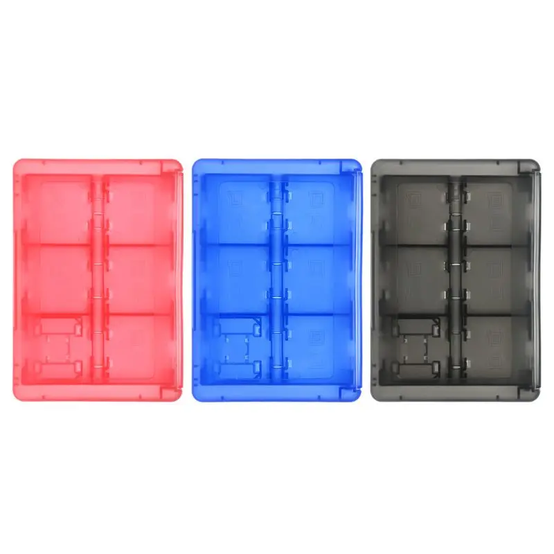 

24 in 1 Protective Case Game Cards Cartridge Holder Storage Box Organizer Shockproof Shell Portable for Switch 3DS 2DS/DS