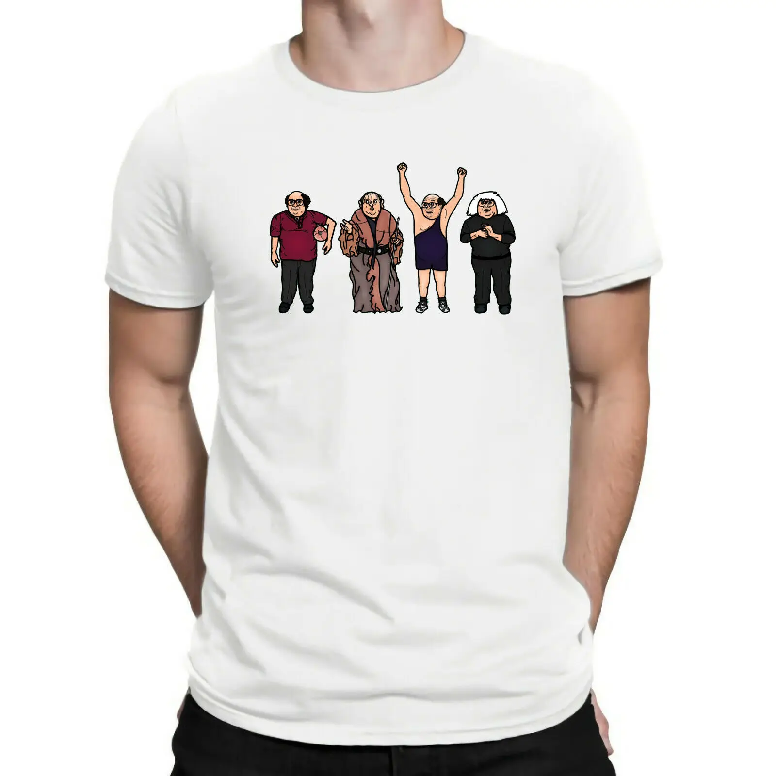 Новая модная брендовая одежда, забавная Мужская футболка с принтом "It's Always Sunny In Philadelphia Frank Reynolds", хлопковая футболка - Цвет: Белый
