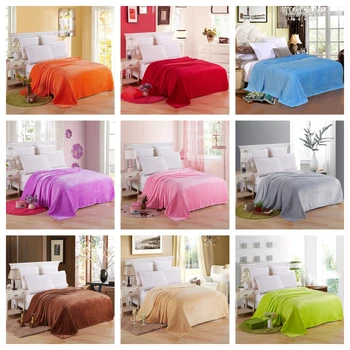 

2020 New Multifunctional Solid Blankets Soft Carol Flannel Fleece Blanket Bed Cover Warm Throw Blanket for Sofa Bedspread
