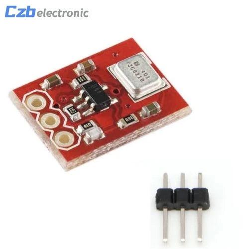 

ADMP401 MEMS Microphone Breakout Module Board For Arduino Universal 1.3cm*1cm 1.5 to 3.3VDC With Pins