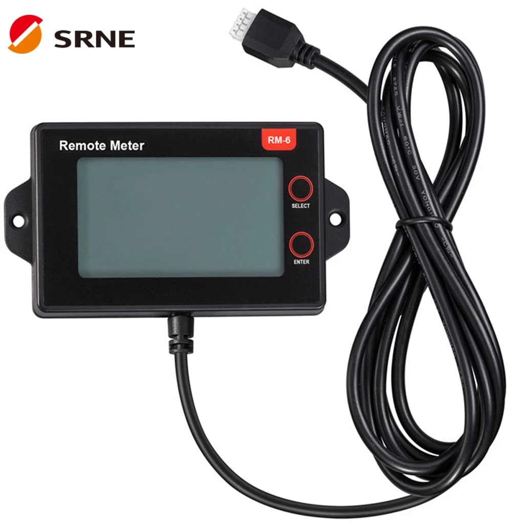

SRNE RM-6 LCD unit Remote meter External display applicable models of controller MC2420N10 MC2430N10 MC2440N10 MC2450N10