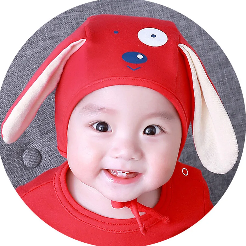 Baby cute puppy Ears Hat Infant Toddler Autumn Winter Caps for Children Baby Hats Accessories Photography Props