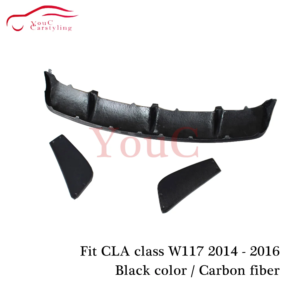 W117 углеродного волокна заднего бампера для Mercedes cla класс W117 A117 C117 CLA180 CLA200 CLA250 CLA45 AMG