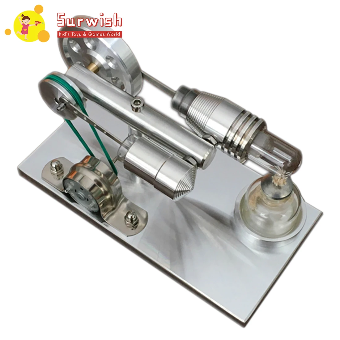 High Quality Quartz Cylinder Stirling Micro Generator Model Toy