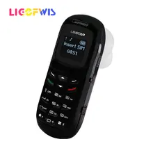 Ligofwis bm70 mini telefone móvel bluetooth fone de ouvido dialer único cartão sim mini telefone fone de ouvido bluetooth 0.66 Polegada desbloqueado