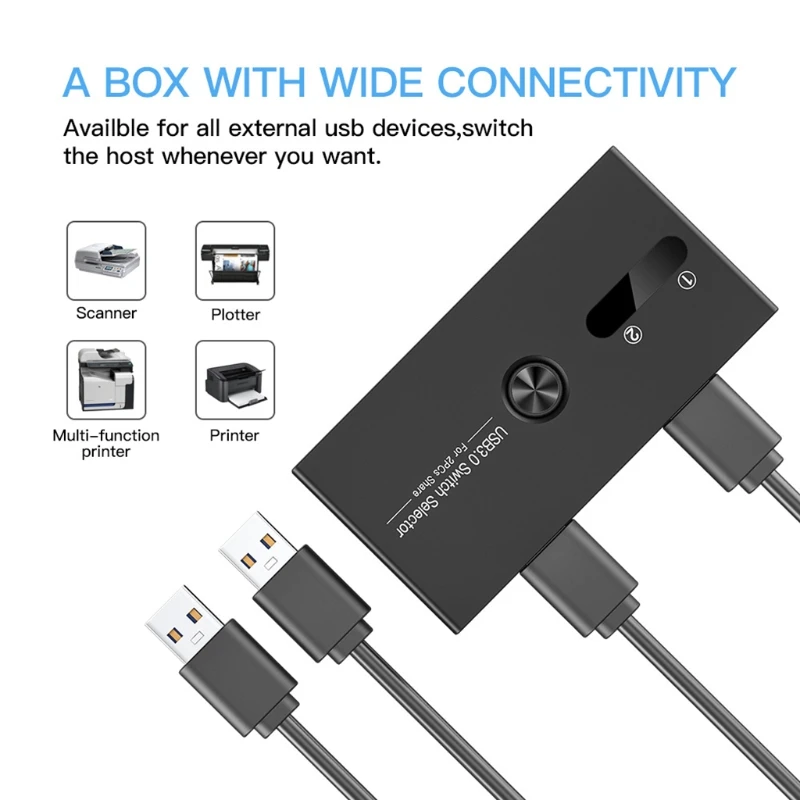 USB 3 0 переключатель KVM адаптер с 4 портами USB-хаб для ПК сканера принтера одной