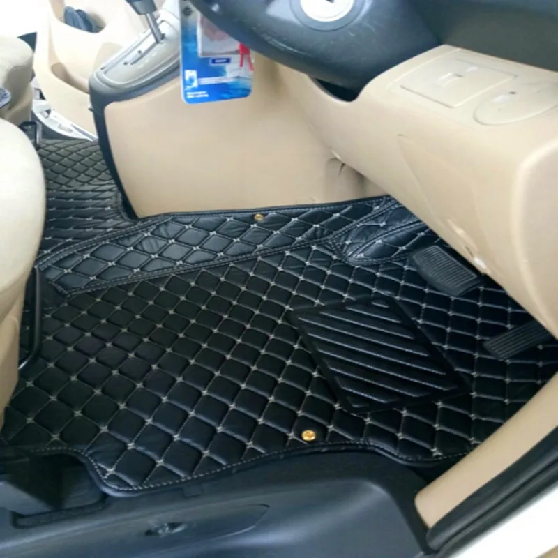 

Custom full set car floor mats + trunk mat for Right Hand Drive Hyundai H-1 8 9 seater 2019-2010 waterproof carpets for H1 2015