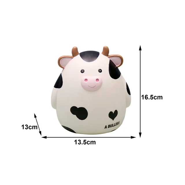 Cute Cow Piggy Bank Money Plastic Coin For Attracting Money Jar Coins Money Box Large Savings Box Coins Child Brithday Gift 6