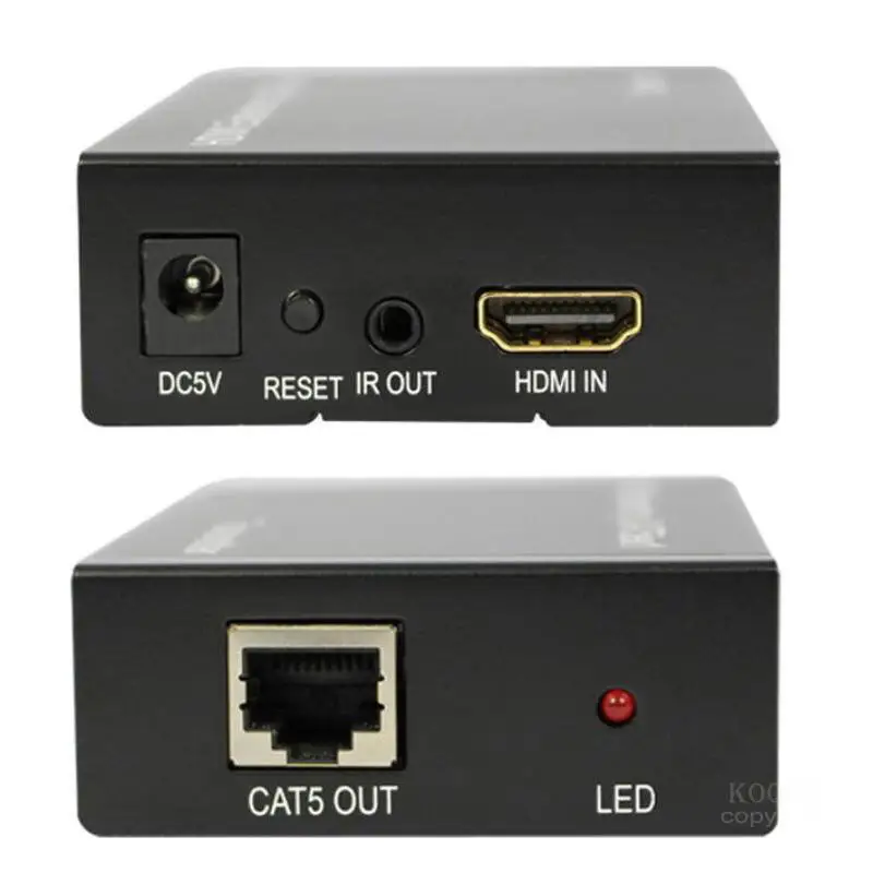 100 м HDMI удлинитель 1080p HDMI передатчик приемник через один Cat 5e/6 RJ45 Ethernet конвертер TCP/IP HDCP IR Pass Back US EU штекер
