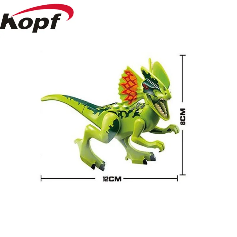 77001-1 20PCS No Box 20 штук,, фигурки динозавров, Dilophosaurus, Stygimoloch, велоцираптор, коллекция, строительные блоки для детей, игрушки, подарок, PG8239 - Цвет: 77001-1 20PCS No Box
