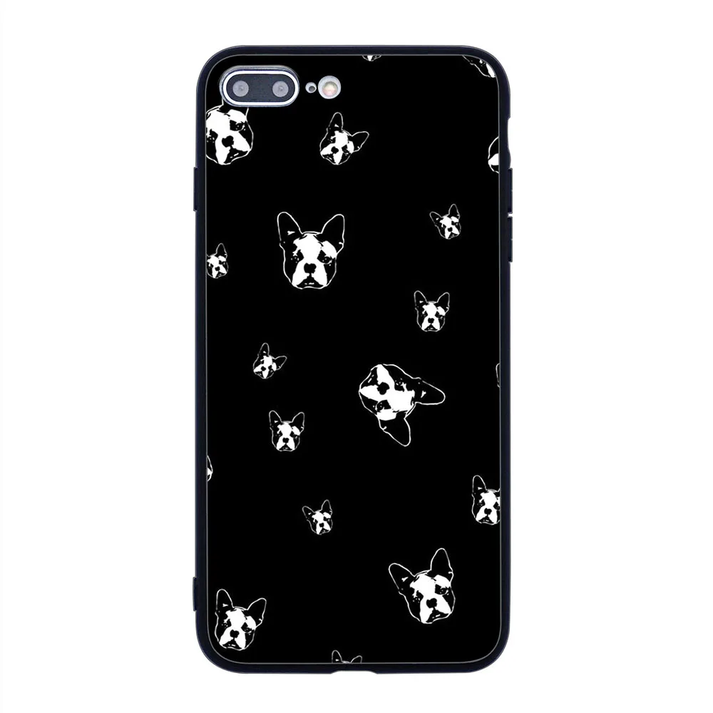 iphone 8 plus wallet case Boston terrier black white many soft TPU border phone case for iphone 11PRO MAX 11 X XS XR XSMAX 6 plus 7 7plus 8 8plus cover iphone 8 plus wallet case