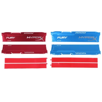 

2 Pcs RAM Heatsink Radiator for Ram DDR3 Memory Cooler Cooling Heat Sink Desktop Memory Radiator DDR2 DDR3 DDR4, Red & Blue
