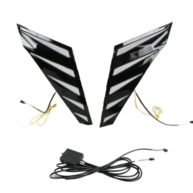 Car Front Grille LED Daytime Running Lights DRL Turn Signals Night DRL