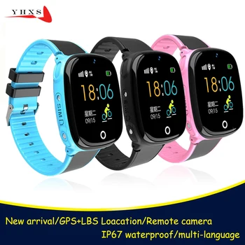 

IP67 Waterproof Smart Safe GPS Location Remote Camera SOS Call Monitor Wristwatch Finder Tracker Phone Watch for Kids Student