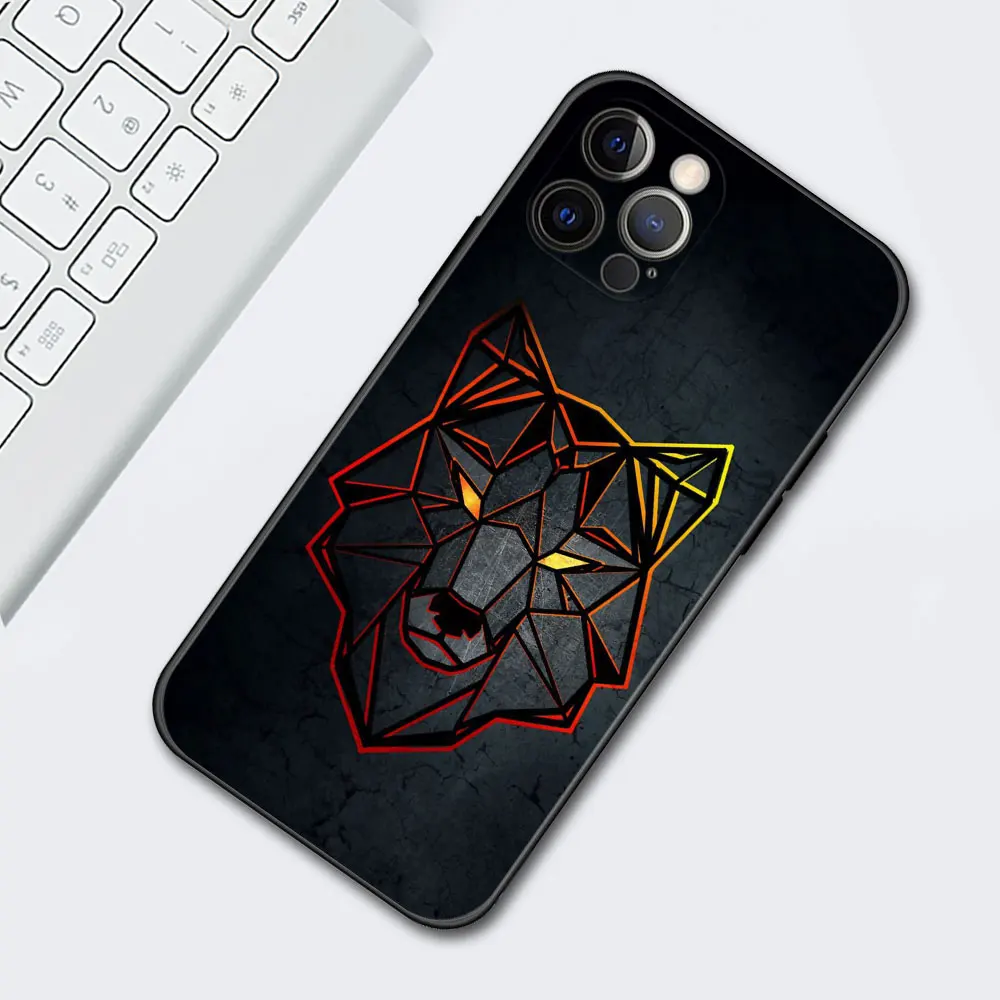 apple iphone 13 pro max case Lion Wolf Tiger Bear Rabbit Cell Phone Case for iPhone 11 Pro 12 13 Mini XR X 7 8 6 6S Plus XS Max 5 5S SE Mobile Phones Cover apple 13 pro max case