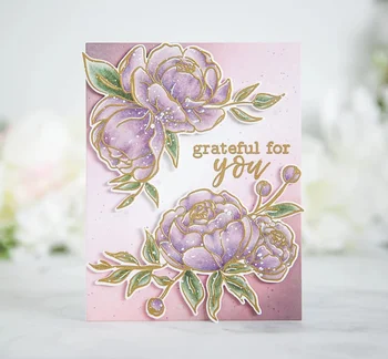 

2020 DIY New Layer Metal Cutting Dies and Scrapbooking For Paper Making Flowers Precious Peony Die Set Embossing Frame