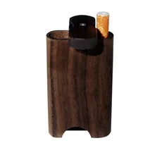 Cournot madeira natural dugout com cerâmica um hitter bat tubo 46*78mm mini caixa de madeira dugout fumaça tubulação acessórios(China)