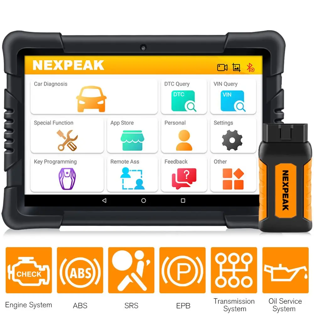 NEXPEAK K1 PRO OBD2 автомобильный диагностический сканер инструмент ABS SRS TPMS DPF IMMO ключ EPB