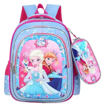 

Disney cartoon schoolbag primary school girl 1-3 grade Sophia girl 2020 new children's bag girl 3D travel bag frozen elsa