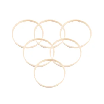 

10pcs Bamboo Rings Hand-made DIY Round Dream Catcher Ring Hoop for Woman Girl Female