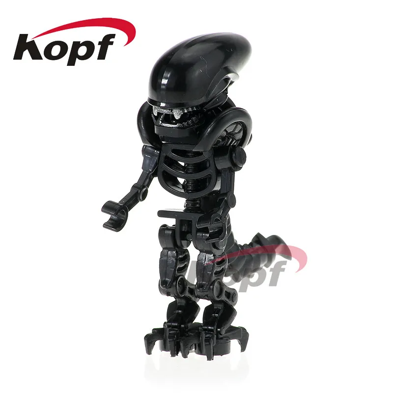 

Single Sale Super Heroes Skeleton Skull Alien One-Eyed Halloween Cyclops Omino Snake Undead Building Blocks Children Toys PG1164