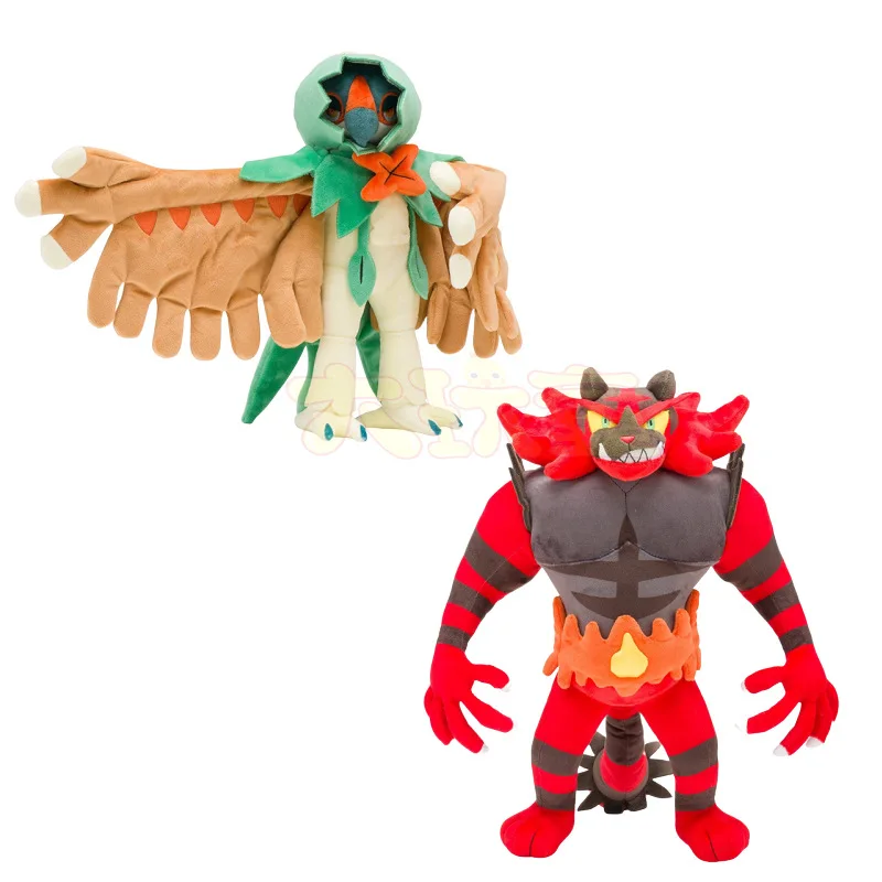 

Takara Tomy Stuffed Toy Soft Pokemon Plush Doll Cat Bird Litten Figurew PP Cotton Animal Rowlet Kids Gifts