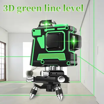 

Infrared Level 12 Lines 3D Self-Leveling 360 Horizontal And Vertical Adjustment Higher Visibility Super Powerful Green Beam Line