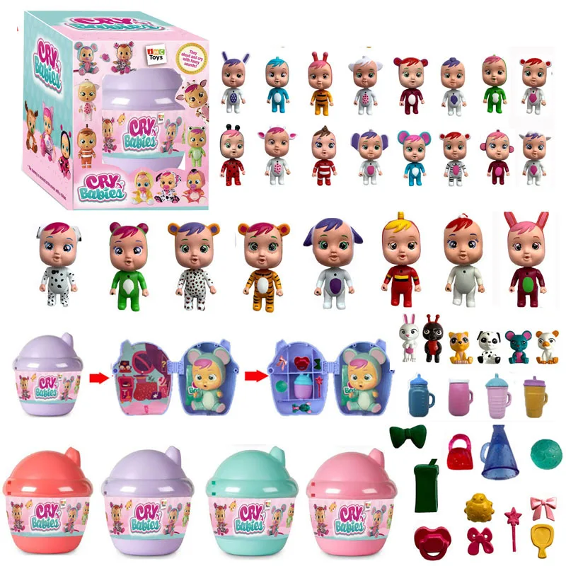 

NEW Cry Baby Dolls Surprise ball Baby boy Girl Toys Children doll It will shed tears Birthday gift for children T9