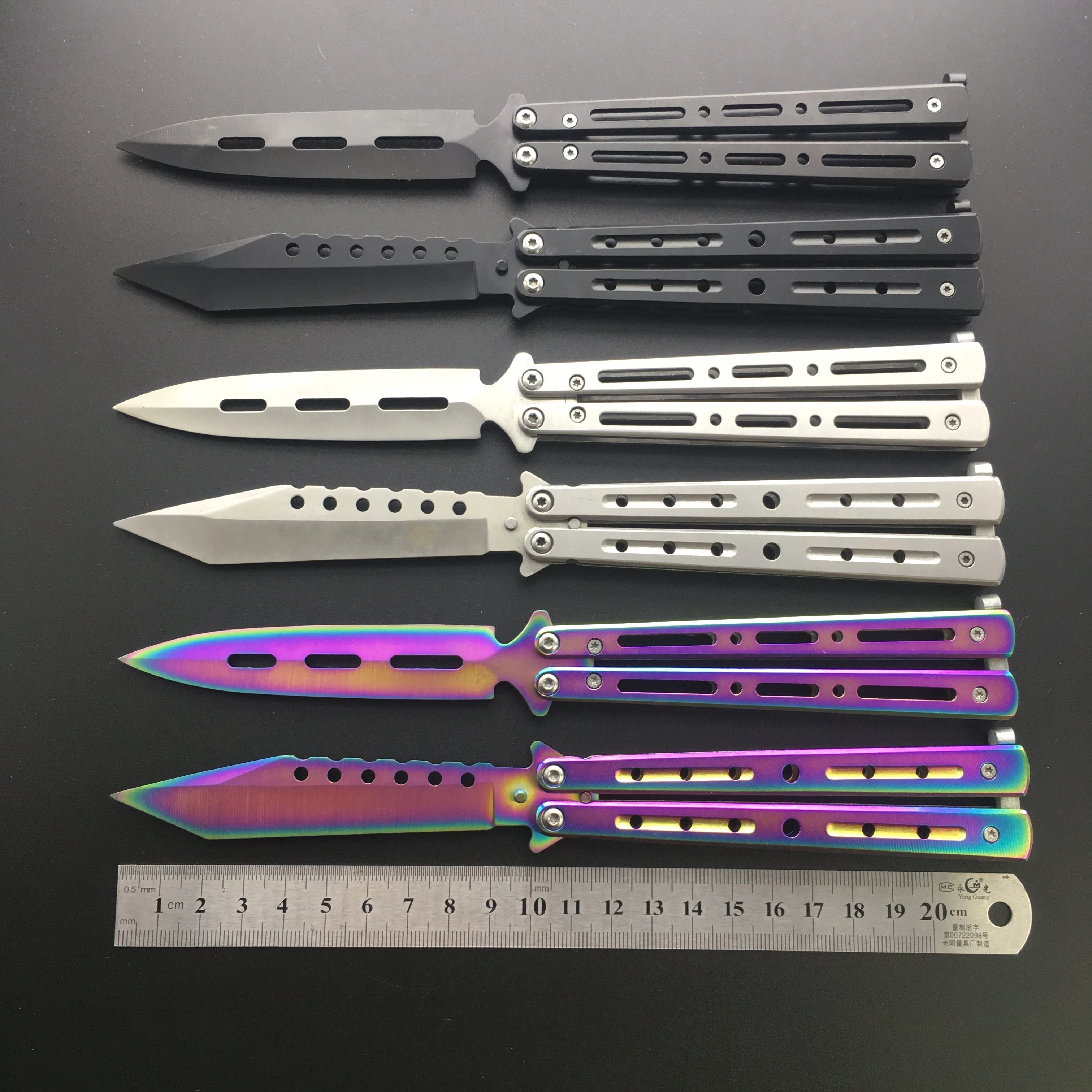 Новый складной нож бабочка тренировочный не острый для косплея Karambit Бесплатные