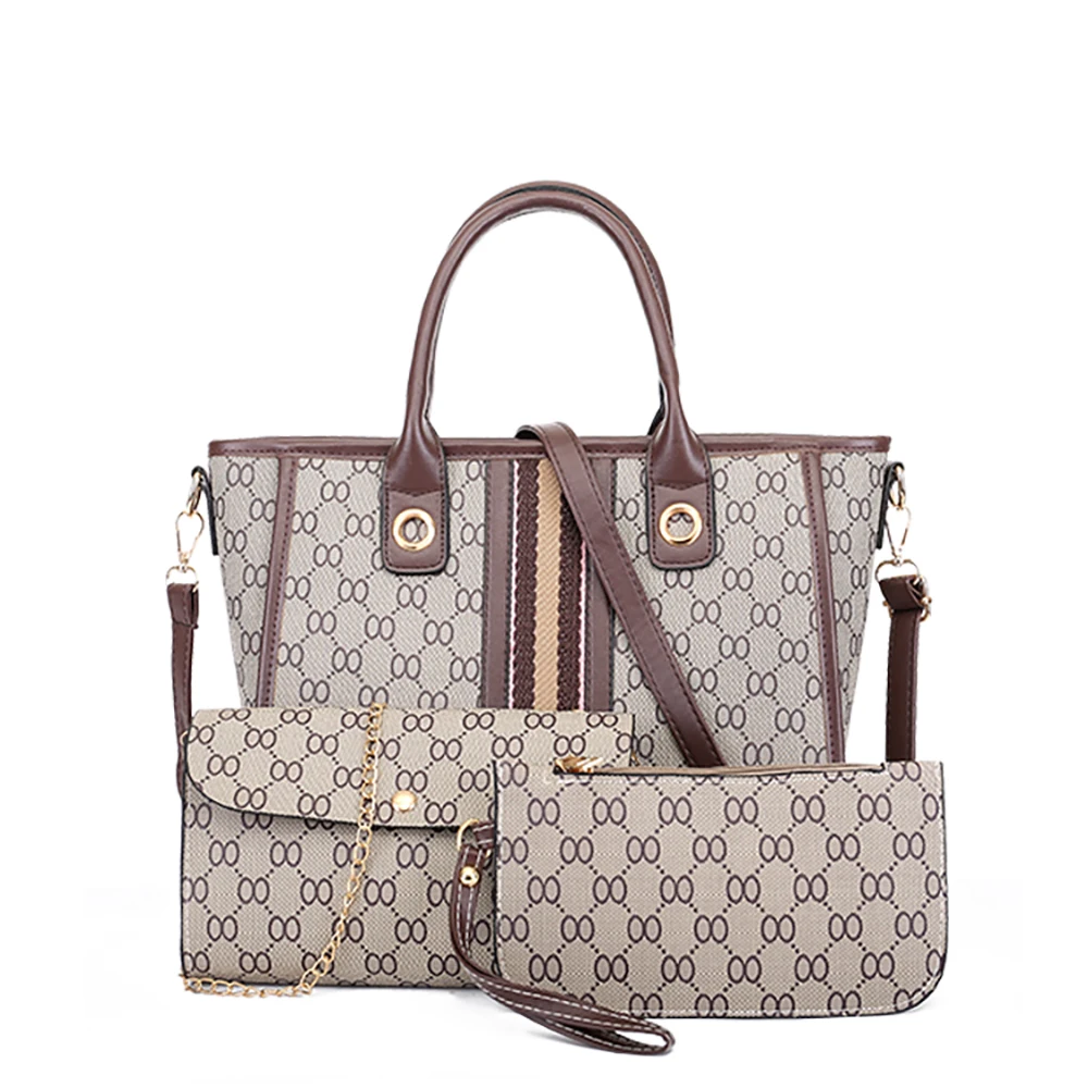 

3Pcs Luxury Handbag Women Bag Set Designer PU Leather Lady Cross body bag 2019 New Purses and Handbag Set 3 Pieces Bag Female