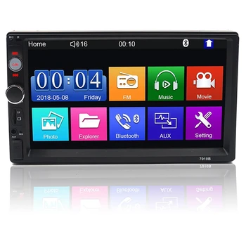 

2 Din Car Multimedia Radio Hd 7inch Contact Screen Stereo Bluetooth 12V 2Din Fm Iso Power Aux Input Auto Mp5 Player Sd Usb, 10
