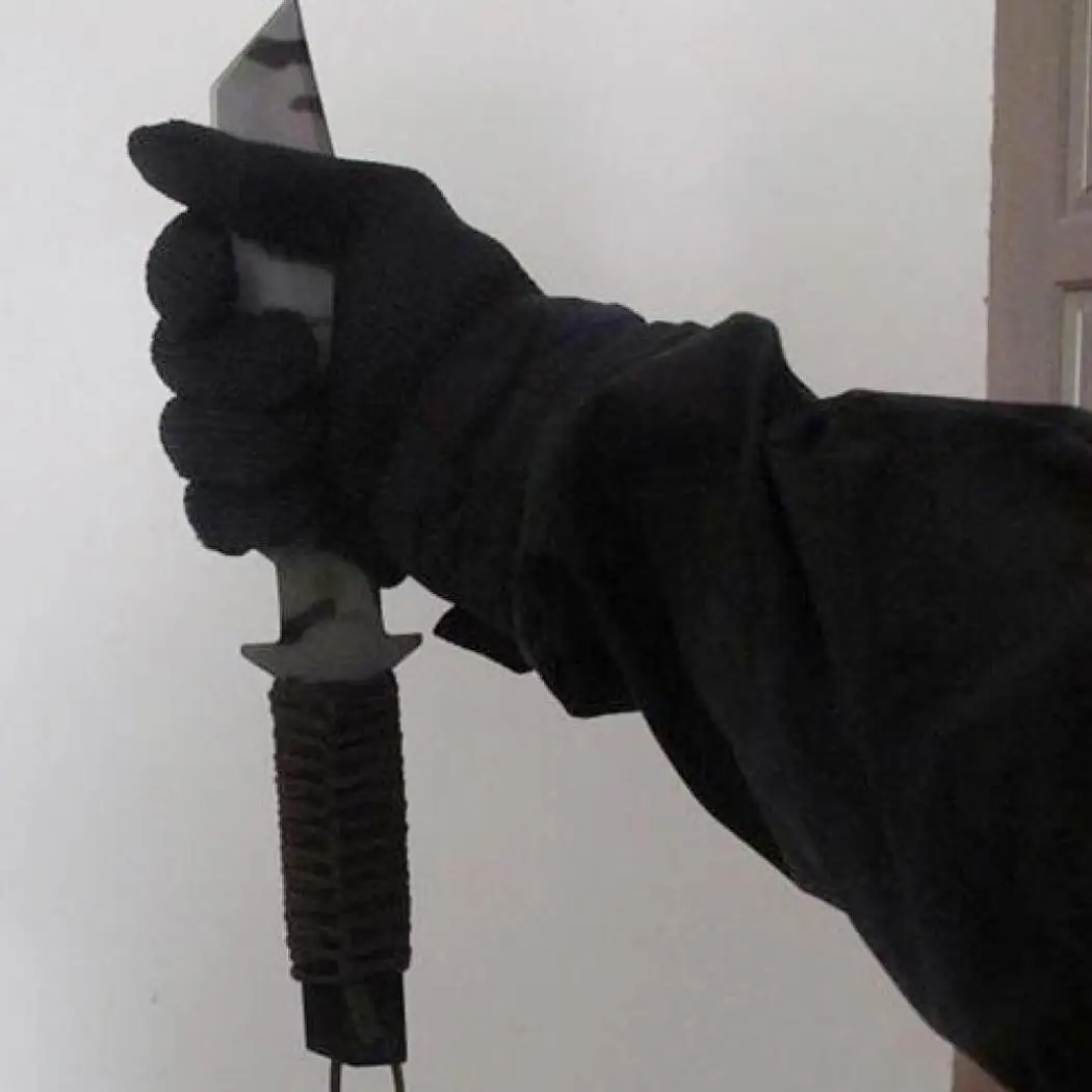 

Meat Butcher Steel Stainless Flexible Wrist Level 5 Strap Level 3 Black Working Protective Gloves Level 4