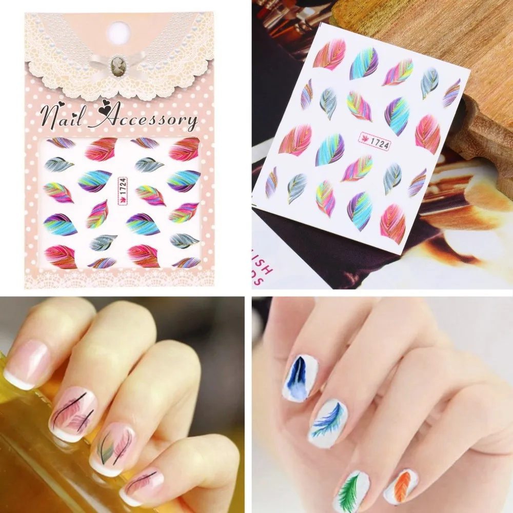 

1Pcs Fashion DIY Colorful Feather Gel Polish Manicure Semi Permanent Coat UV LED Gel Varnish Soak Off Nail Art Gel Nail Polish