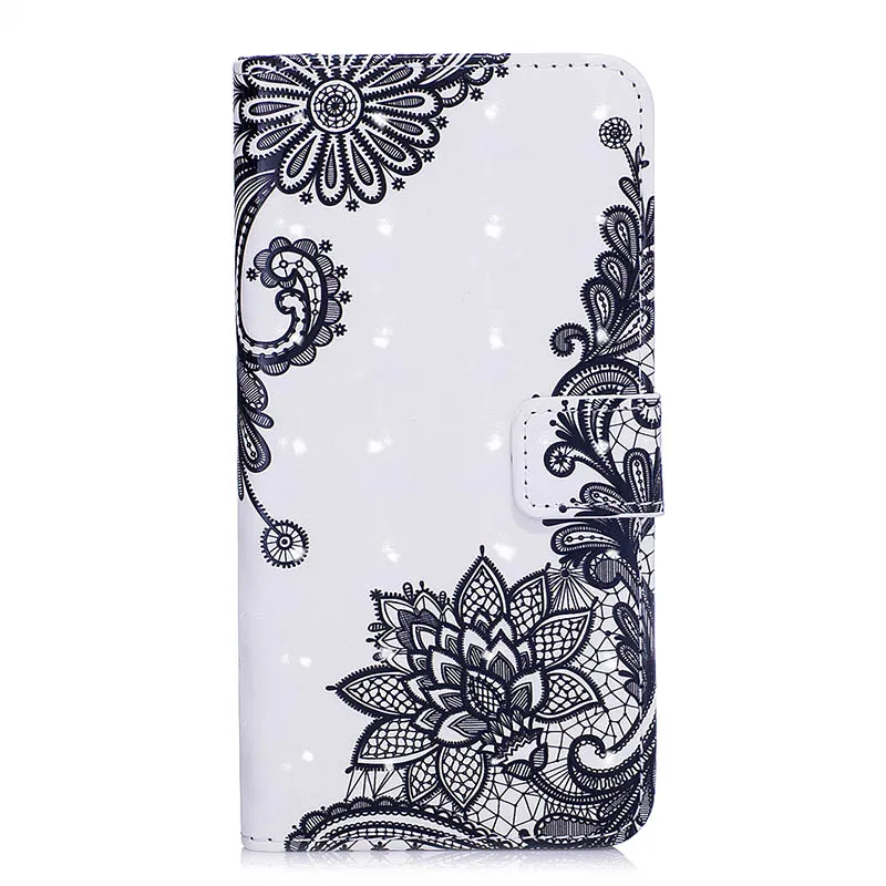 Coque флип чехол для телефона из искусственной кожи для samsung Galaxy S10 S10e S9 S8 плюс S7 S6 край S5 A10 A20 A30 A40 A50 A70 M10 M20 M30 крышка - Цвет: Diagonal Flower
