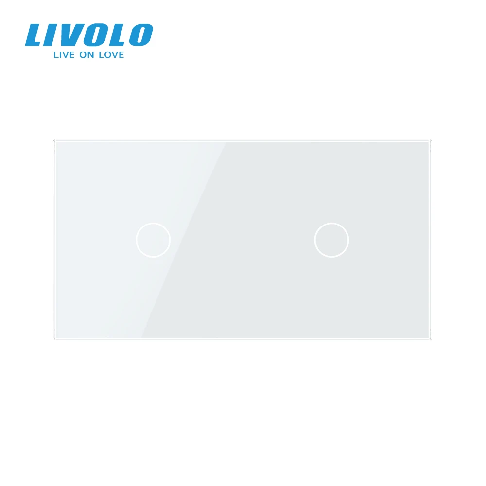 Роскошное белое жемчужное Хрустальное стекло Livolo 151 мм * 80 европейский стандарт