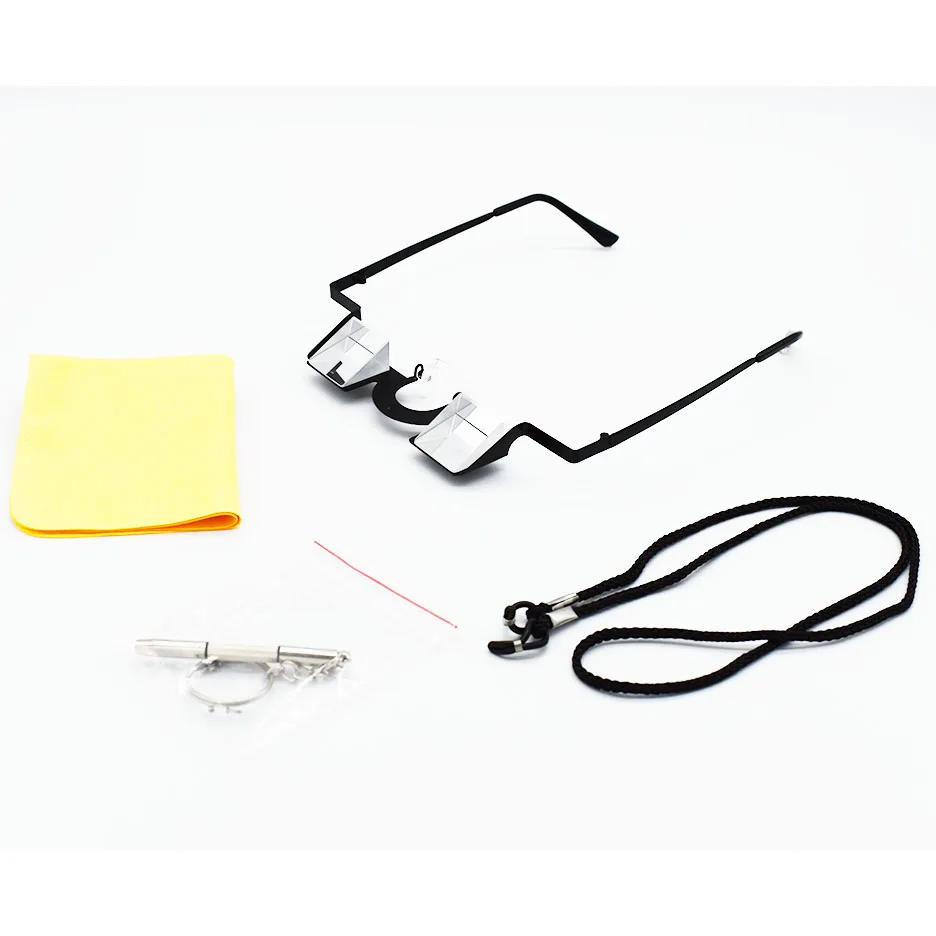 1.20oz Light Weight Belay Glasses with Strong Metal Frame and High Transparent K9 Prism for Climbing