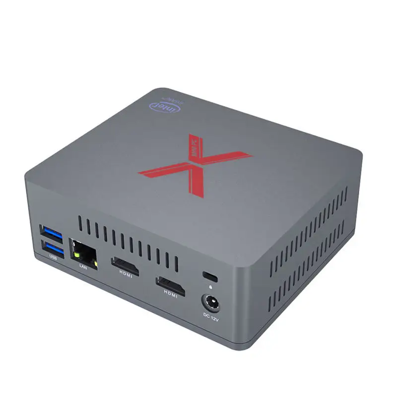 NEW-Bt3-X мини-ПК 2,4 ГГц Wifi Bluetooth 4,0 Ethernet 1000 Мбит/с 4 Гб ОЗУ 64 Гб ПЗУ Wins10 Intel Apollo Lake Celeron процессор J3355
