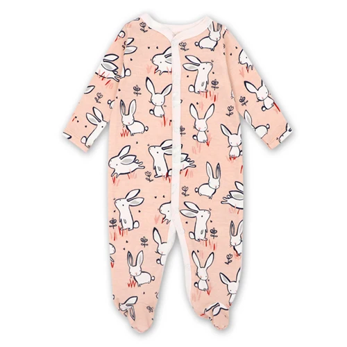 Newborn Clothing Baby Boys Babies Girls Footed Sleep Pajama 3-12 Months Infant Jumpsuit - Цвет: Армейский зеленый