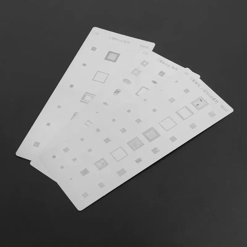 Прямая поставка 12 типов набор трафаретов для пайки BGA многоцелевой посадки жестяная сетка для samsung