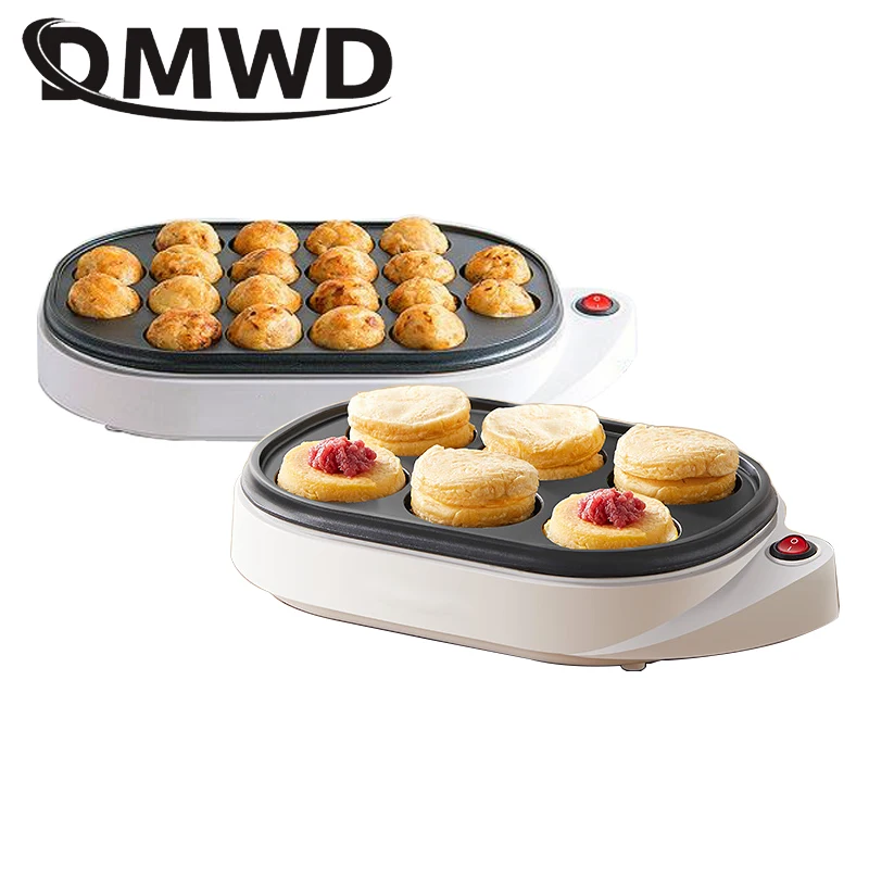 Electric Takoyaki Maker Egg Omelette Cooker Crepe Pancake Fried Steak