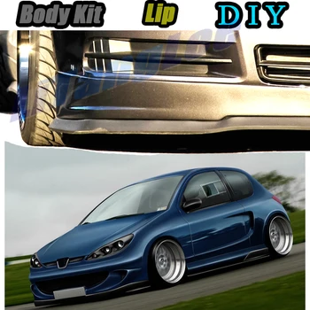 

Car Bumper Lip Front Spoiler Skirt Deflector For Peugeot 206 / Naza 206 1998~2012 Tune Car Modified Body Kit VIP Hella Flush