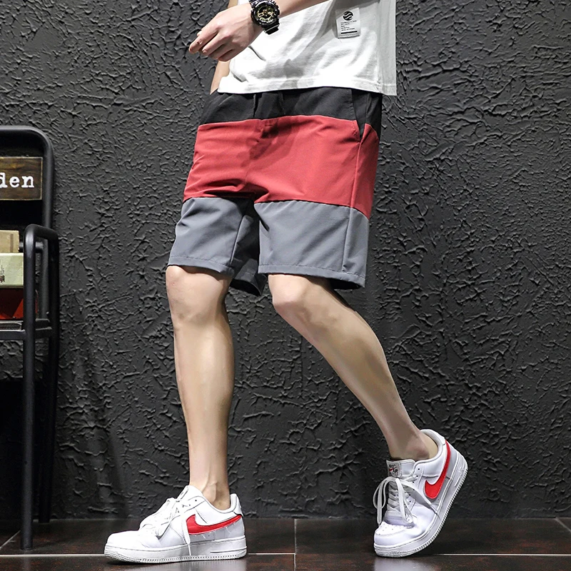 

Dropship Men Beach Shorts Summer Swimming Trunks Male Swimwear Quick Dry Breathable Loose Print Elastic Casual Short
