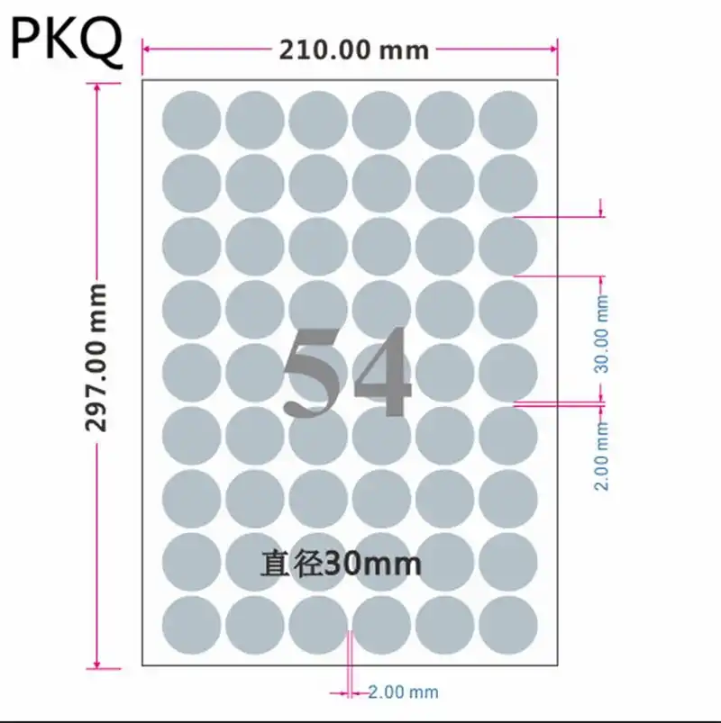 blank circle sticker sheets