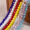 Round 32 Facets Cut Ball Solid Colors 3mm 4mm 6mm 8mm Faceted Crystal Glass Loose Spacer Beads Lot For Jewelry Making DIY Crafts ► Photo 2/6
