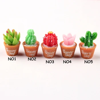 

cactus imitation fleshy small potted DIY resin accessories creative moss micro landscape ornaments wholesale
