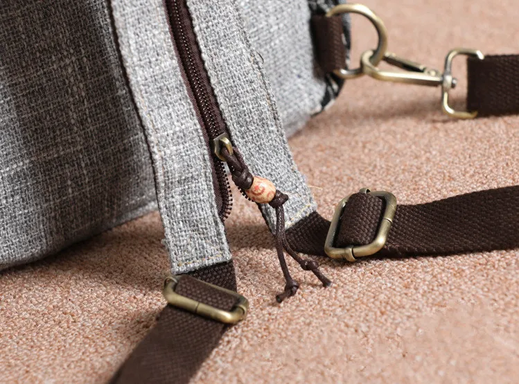 New national string appliques women shopping backpacks!Nice Striped embossing lady multi-use backrack All-match canvas backruck