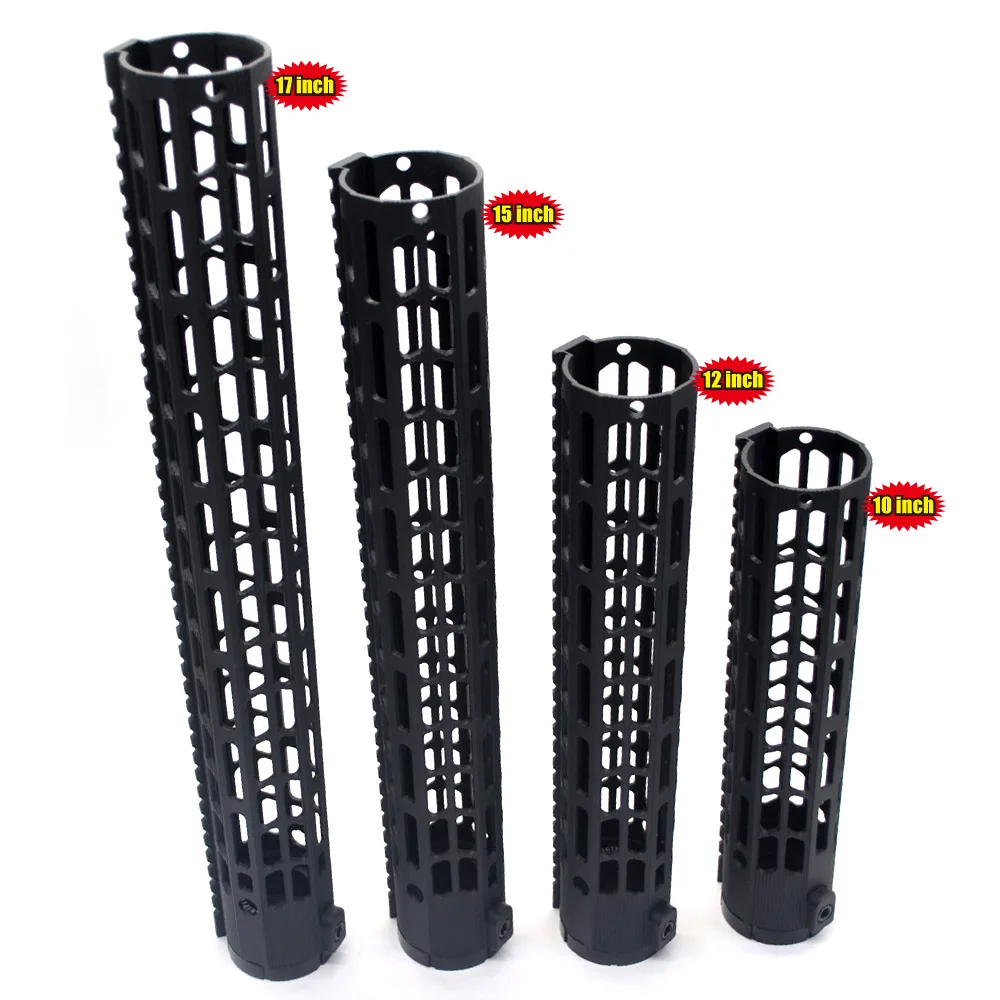 TriRock 10,12, 15,17 ''дюймовый свободный поплавок M-lok поручень с монолитной верхней рейкой Fit. 308/7. 62 AR-10_7075 Алюминиевый баррель гайка