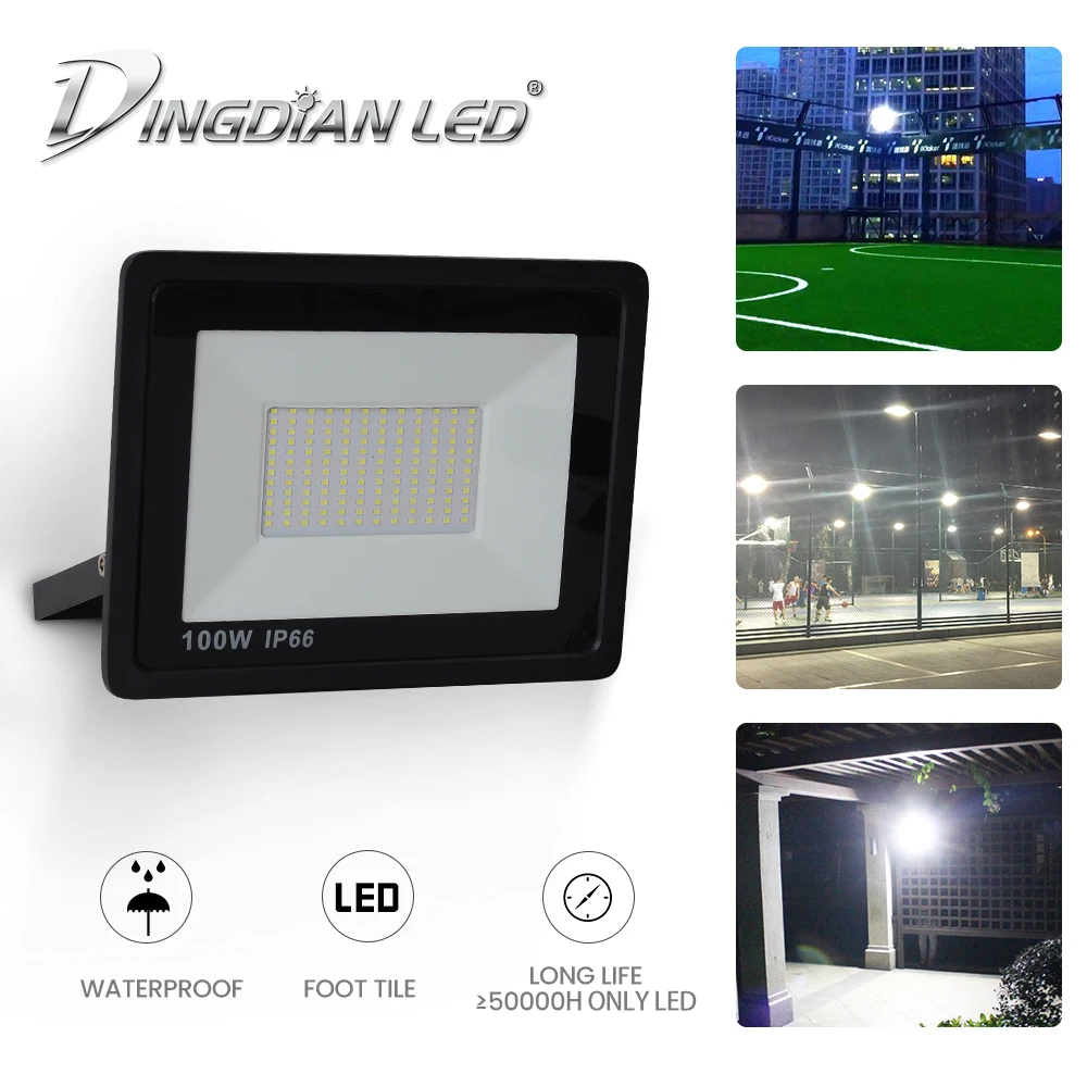 LED Flood Light Street Lamp Waterproof Outdoor Spot Light Cast Light LED Foodlight 10W/20W/30W/50W/100W/150W/200W AC165-265V