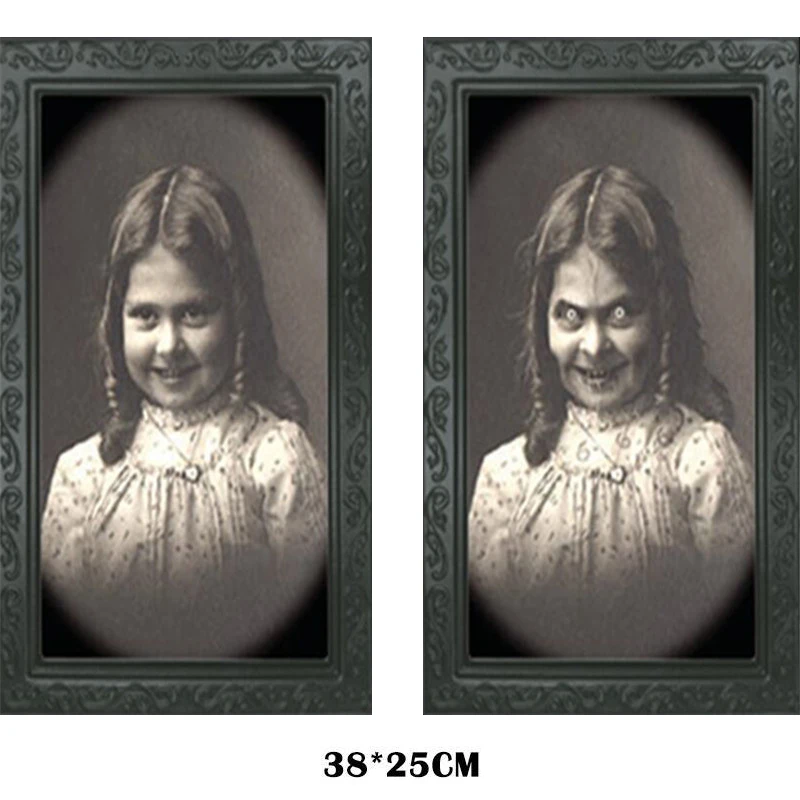 Мона Лиза Картина маслом призрак фоторамка украшения-ужастики для хеллоуина ремесло девичник вечерние украшения тематическая вечеринка Хэллоуин игрушки