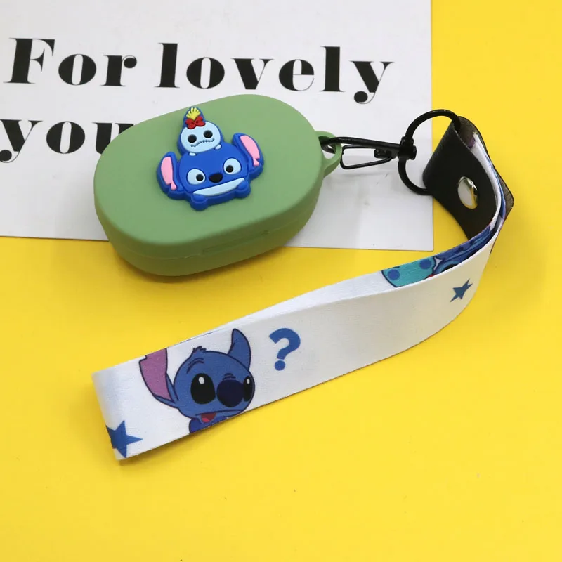 7 Для Xiaomi Redmi Mi AIRDOTS Bluetooth беспроводная гарнитура защитный чехол милый мультяшный ремешок силиконовый чехол - Цвет: 7